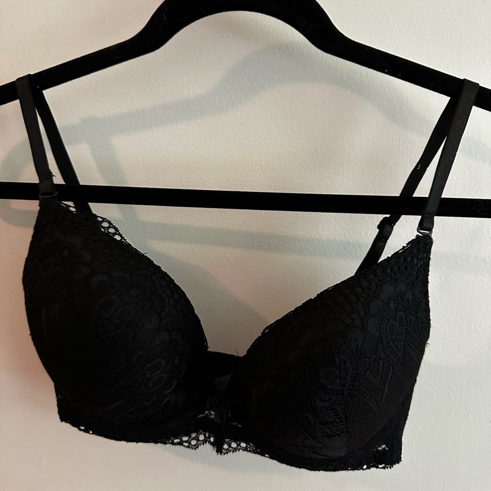 Black Lace Bra